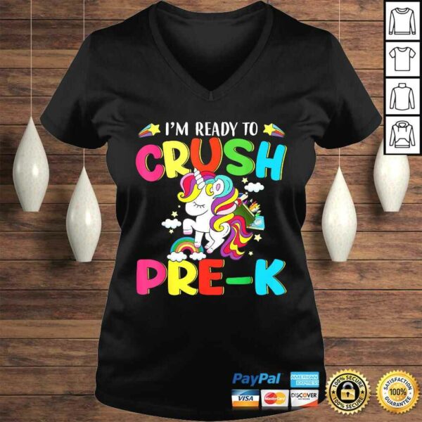 Official I’m ready to crush pre-k Grade Unicorn Kids Shirt