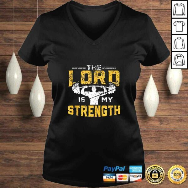 Official Jesus Workout The Lord is my Strength Christian Gym T-shirt