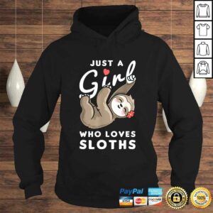 Official Just a Girl Who Loves Sloths TShirt Gift 3 Official Just a Girl Who Loves Sloths TShirt Gift 4