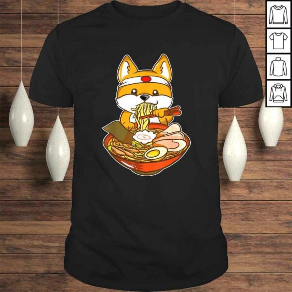 Official Kawaii Japanese Anime Shiba Inu Ramen TShirt