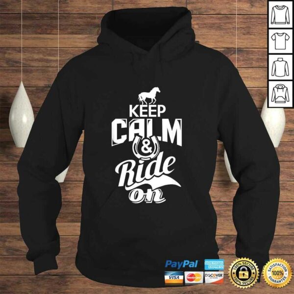 Official Keep Calm And Ride On Riding Horse Girl Shirt