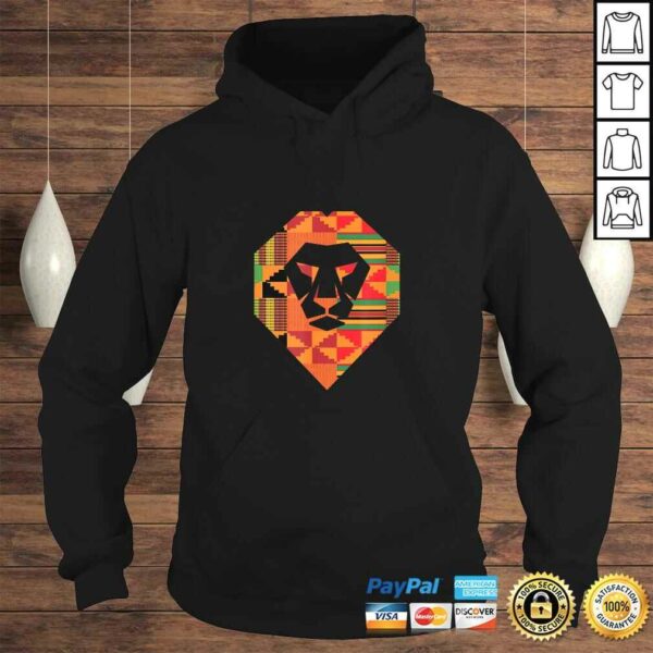 Official Kente Style Lion Pride Bold Ghana African Shirt