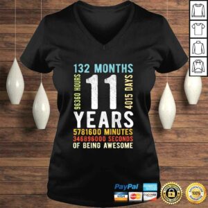 Official Kids 11th Birthday 11 Years Old Vintage Retro 132 Months TShirt 1 Official Kids 11th Birthday 11 Years Old Vintage Retro 132 Months TShirt 2