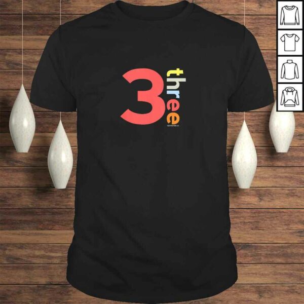 Official Kids 3rd Birthday Shirt for Boys 3  Age 3 Age Three Boys TShirt