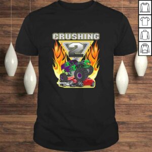Official Kids Monster Truck Crushing being 2 Two Years Old 2nd Birthday Shirt Official Kids Monster Truck Crushing being 2 Two Years Old 2nd Birthday Shirt