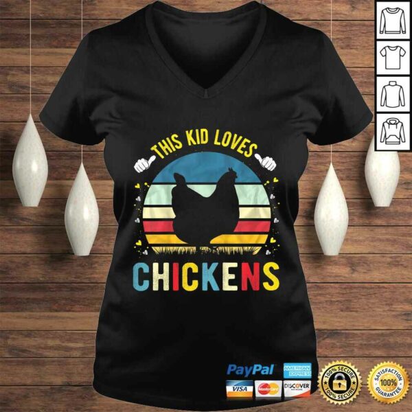 Official Kids This Kid Loves Chickens Boys and Girls Chicken Shirt