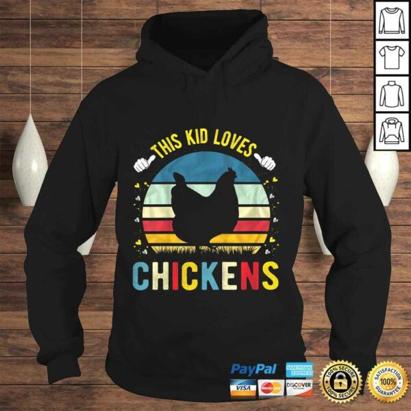 Official Kids This Kid Loves Chickens Boys and Girls Chicken Shirt