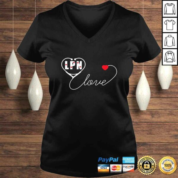 Official LPN Licensed Practical Nurse Stethoscope Valentines Day TShirt