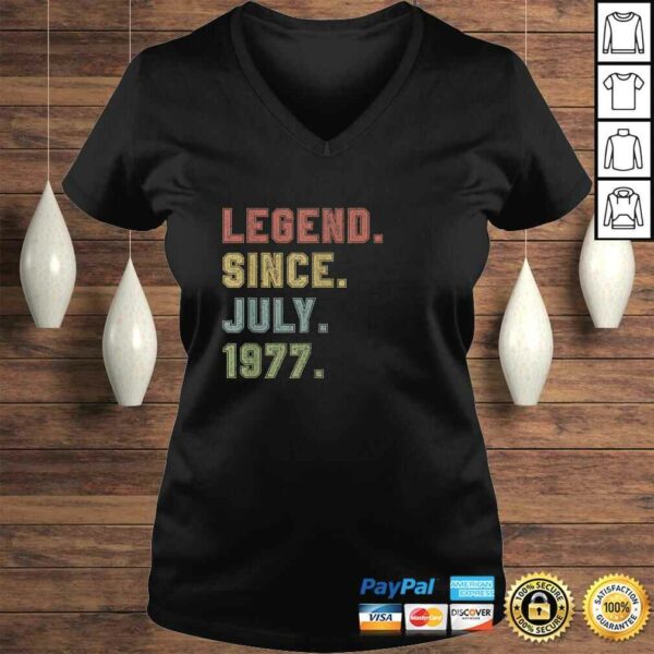 Official Legend Since July 1977 43rd Birthday 43 Years Old Tee T-Shirt