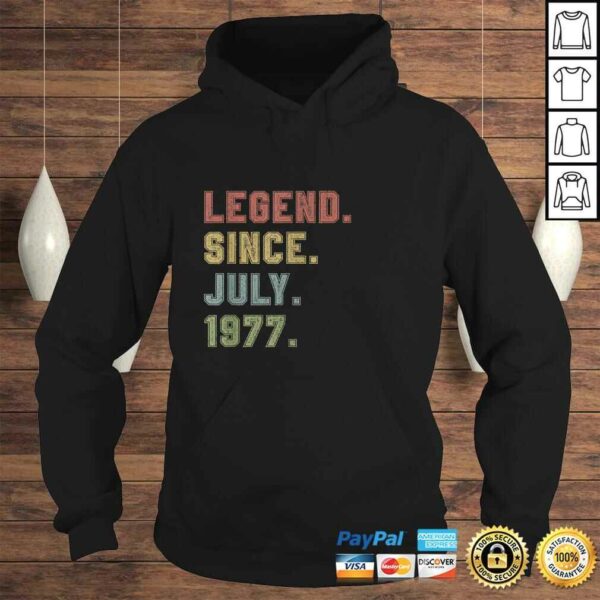 Official Legend Since July 1977 43rd Birthday 43 Years Old Tee T-Shirt