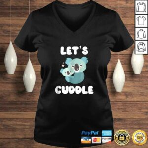 Official Lets Cuddle Koala Bears Love Heart Graphic TShirt 1 Official Lets Cuddle Koala Bears Love Heart Graphic TShirt 2