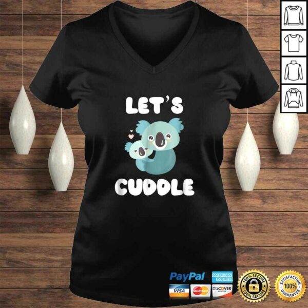 Official Lets Cuddle Koala Bears Love Heart Graphic TShirt