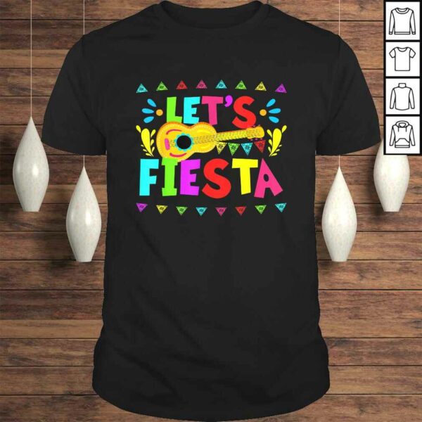 Official Lets Fiesta Mexican Cinco De Mayo Party V-Neck T-Shirt