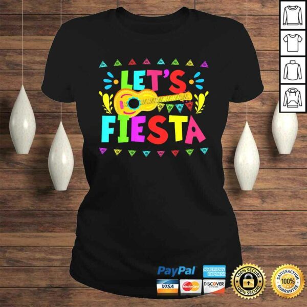 Official Lets Fiesta Mexican Cinco De Mayo Party V-Neck T-Shirt