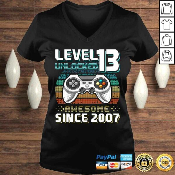 Official Level 13 Unlocked Awesome 2007 Video Game 13th Birthday V-Neck T-Shirt