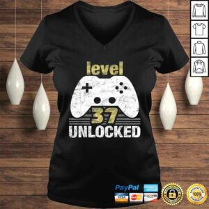 Official Level 37 Unlocked 37th Birthday 37 Year Old Gift for Gamers TShirt 1 Official Level 37 Unlocked 37th Birthday 37 Year Old Gift for Gamers TShirt 2
