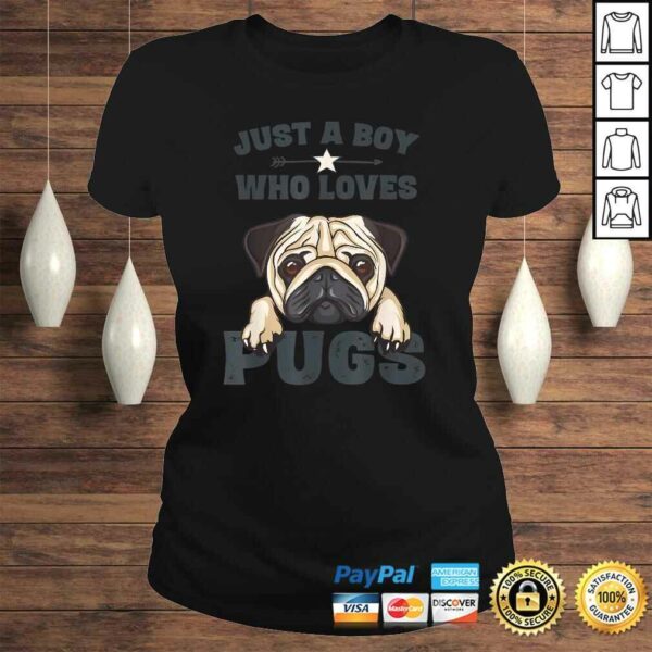 Official Love Pugs Shirt Funny Cute Pug Lover Saying Gift for Boys TShirt