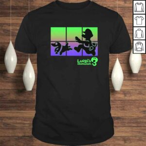 Official Luigis Mansion 3 Luigi And Polterpup Silhouette TShirt 1