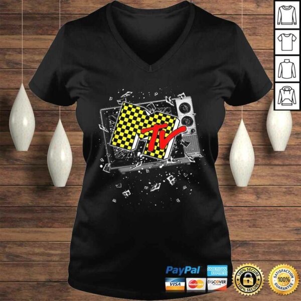 Official MTV Checker Board Breaking Tv Tee Shirt