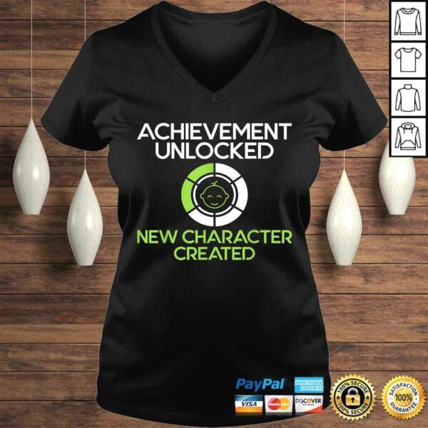 Official Mens Character Created New Dad Pregnancy Announcement Gamer Shirt