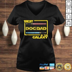 Official Mens Gift Best Dog Dad in the Galaxy Funny Dog Shirt