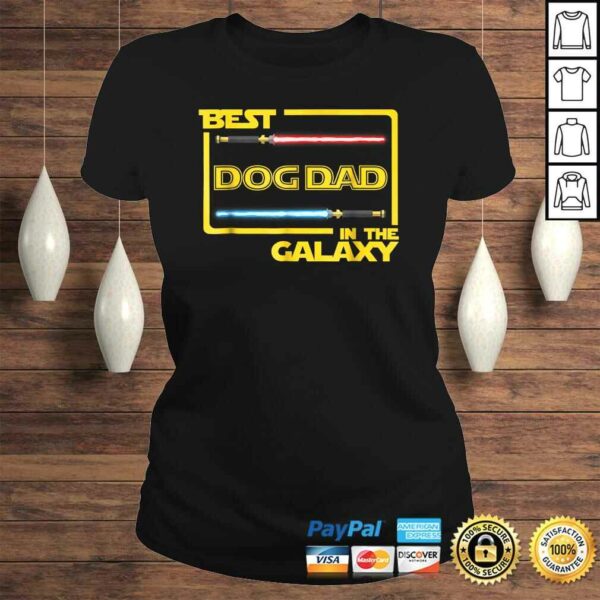 Official Mens Gift Best Dog Dad in the Galaxy Funny Dog Shirt