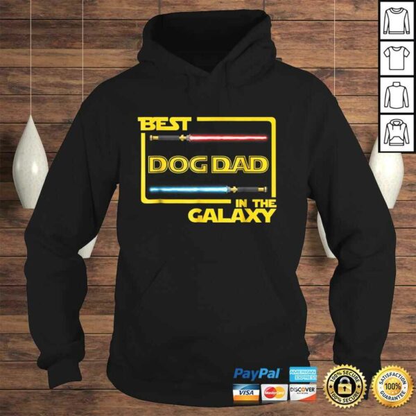 Official Mens Gift Best Dog Dad in the Galaxy Funny Dog Shirt