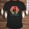 Official Mens Lineman Shirt Vintage Retro Electrician Gift Top