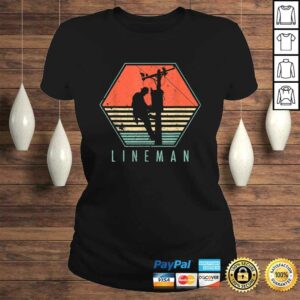 Official Mens Lineman Shirt Vintage Retro Electrician Gift Top 2 Official Mens Lineman Shirt Vintage Retro Electrician Gift Top 3
