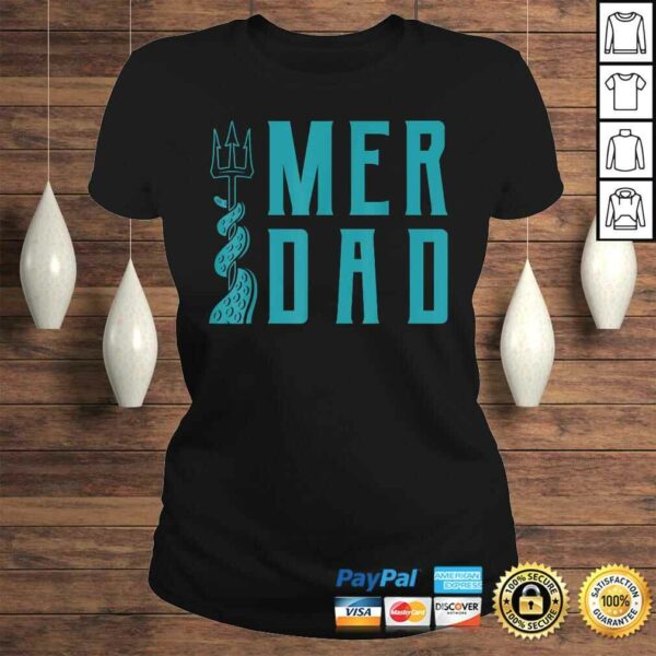 Official Mens Merdad Shirt Trident Mermaid Dad Gift Top