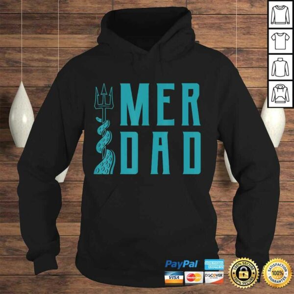 Official Mens Merdad Shirt Trident Mermaid Dad Gift Top