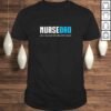 Official Mens Nurse Dad Funny Cute Fathers Day Gift RN V-Neck T-Shirt