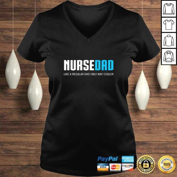 Official Mens Nurse Dad Funny Cute Fathers Day Gift RN V-Neck T-Shirt