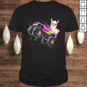 Official Monster Truck Llama Birthday Party Monster Truck Girl T-shirt Official Monster Truck Llama Birthday Party Monster Truck Girl T-shirt