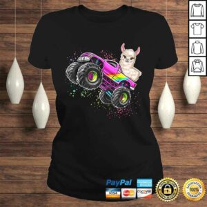 Official Monster Truck Llama Birthday Party Monster Truck Girl T-shirt 2 Official Monster Truck Llama Birthday Party Monster Truck Girl T shirt 3