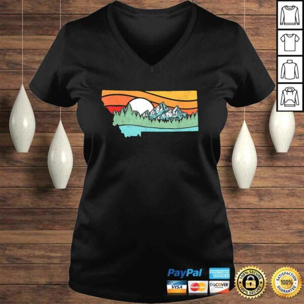 Official Montana Outdoors Retro Mountains & Nature Graphic TShirt Gift