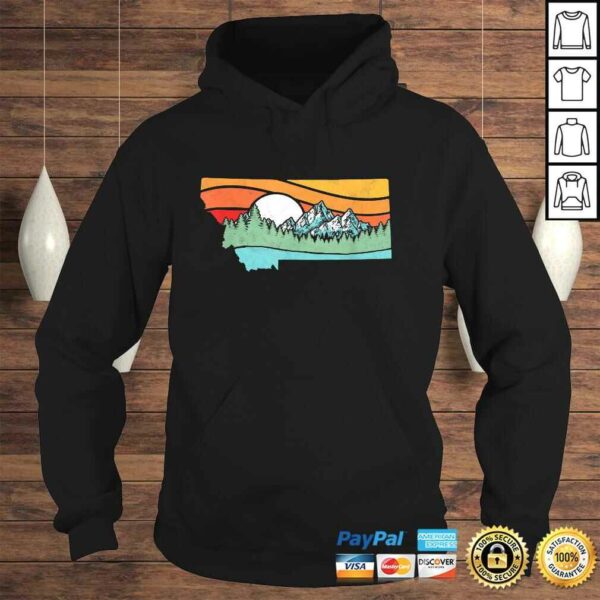 Official Montana Outdoors Retro Mountains & Nature Graphic TShirt Gift