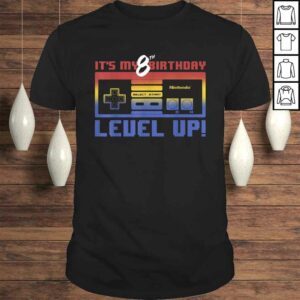 Official Nintendo It’s My 8th Birthday Level Up! SNES Controller Gift TShirt