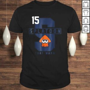 Official Nintendo Splatoon College Letter Turf Wars Graphic Shirt Official Nintendo Splatoon College Letter Turf Wars Graphic Shirt