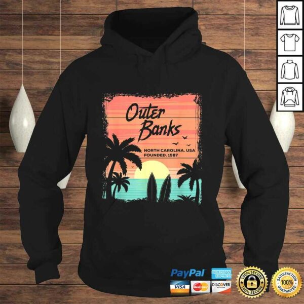 Official North Carolina Beach Surfing Sunrise NC OBX Tee T-Shirt