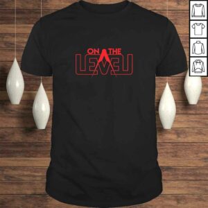 Official On The Level Clean Masonic Logo TShirt Gift 1