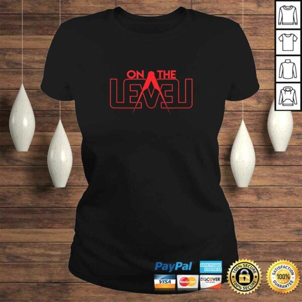 Official On The Level Clean Masonic Logo TShirt Gift