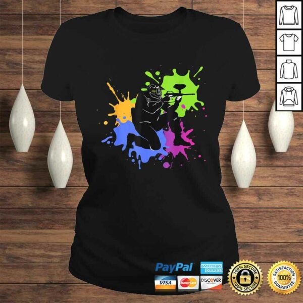 Official Paintball Team Shooting Sport and Player Splash Gift TShirt