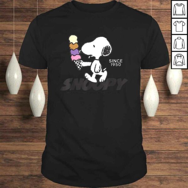 Official Peanuts Snoopy Ice Cream Cone TShirt