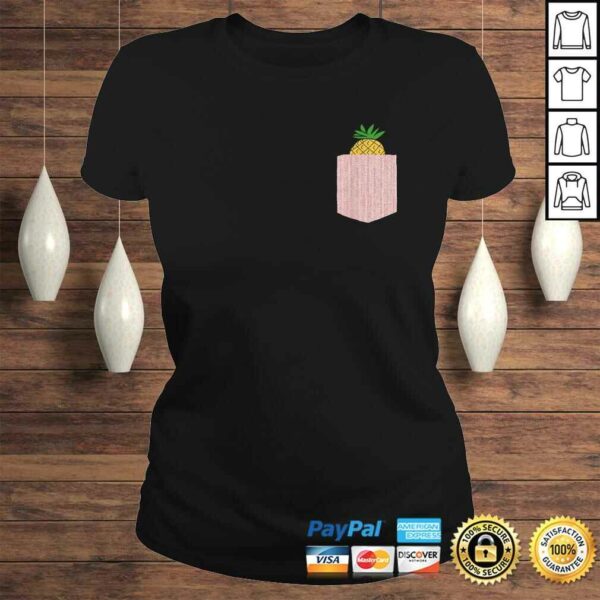 Official Pineapple Shirt  Cute Pocket Pineapple Fruit Gift Design V-Neck T-Shirt