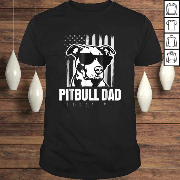 Official Pitbull Dad Mens Shirt Proud American Pit Bull Dog Shirt