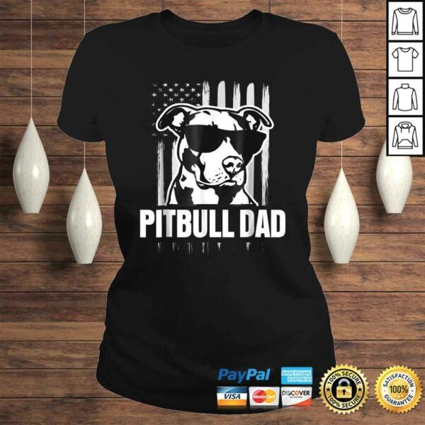 Official Pitbull Dad Mens Shirt Proud American Pit Bull Dog Shirt