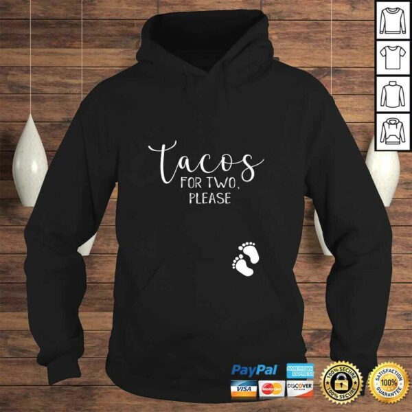 Official Pregnancy Announcement Eating Tacos for Two Pregnant Woman Gift TShirt