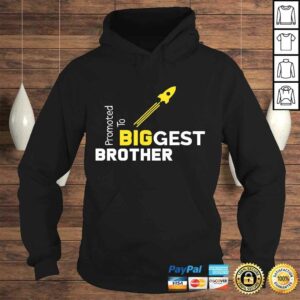 Official Promoted to Biggest Brother Shirt Pregnancy AnnouncemenV Neck T Shirt 4