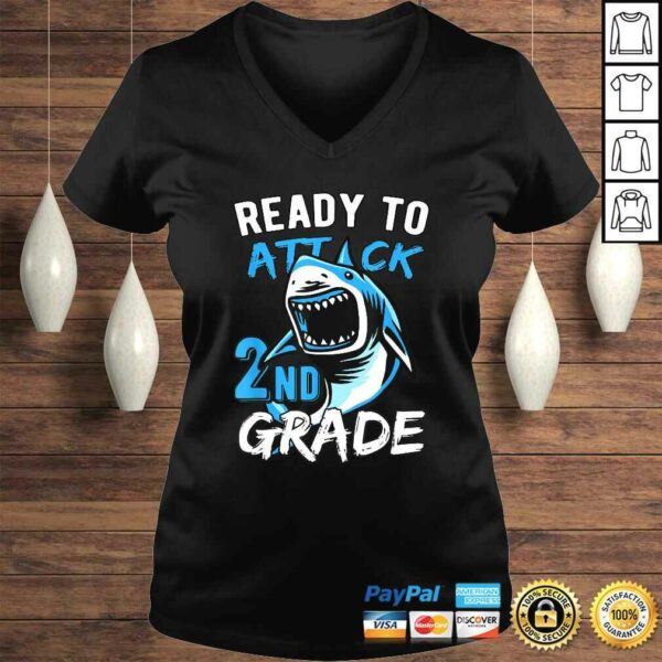 Official Ready To Attack 2nd Grade Boys Back To School Tee Shirt